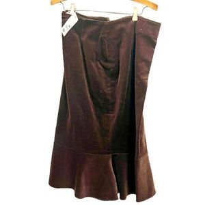 Midi corduroy skirt